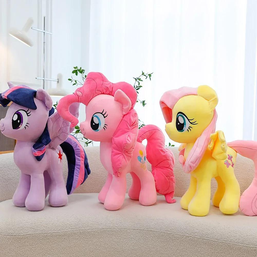 30cm Kawaii My Little Pony Peluş Oyuncaklar Pinkie Pie Fluttershy Twilight Sparkle Yumuşak Dolgulu Bebekler Süs Eşyaları Çocuklar İçin Peluş Hediyeler