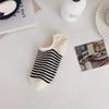 Female Spring and Summer Thin Style All Match Stripe Silicone Not To Drop with Shallow Mouth Invisible Socks