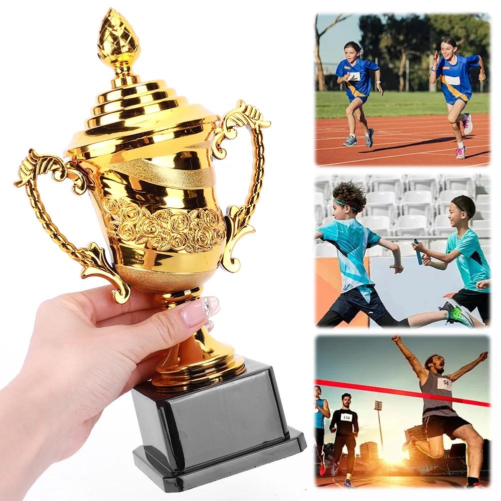 Gold Trophy Reward Trophy Cup Competition Soccer Small Prize Cup Winners Award Trophy for Basketball Football Winners Gifts