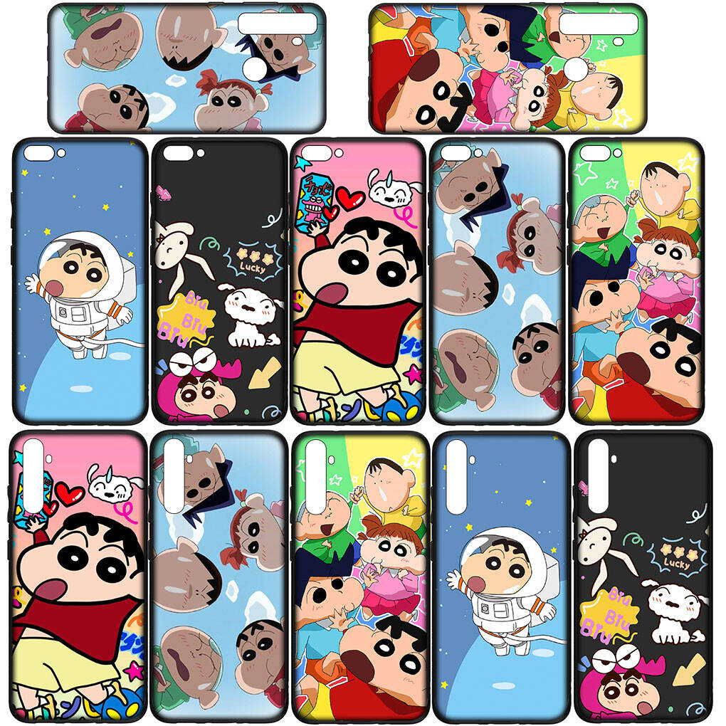 Cover for iPhone 17 16 15 Xiaomi Poco Redmi Note 14 13 12 11 Pro Max 9 16e Samsung Galaxy S25 S24 S23 OPPO Huawei Crayon Shin Chan Shinchan Phone Case