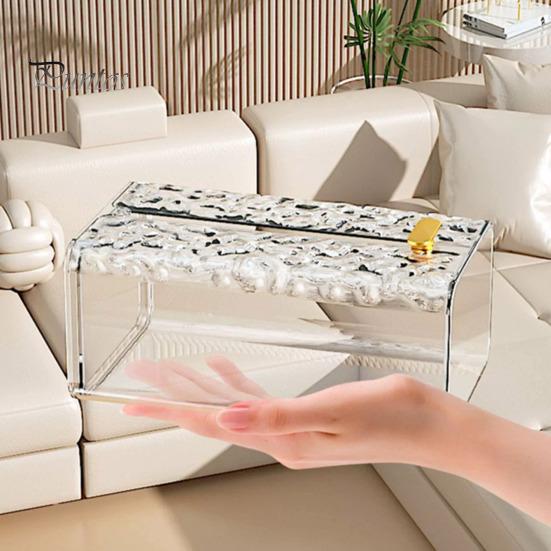 Tissue Box Wall-Mounted Tissue Storage Box Self-Adhesive Strong Load-Bearing Capacity Paper Towel Holder for Home