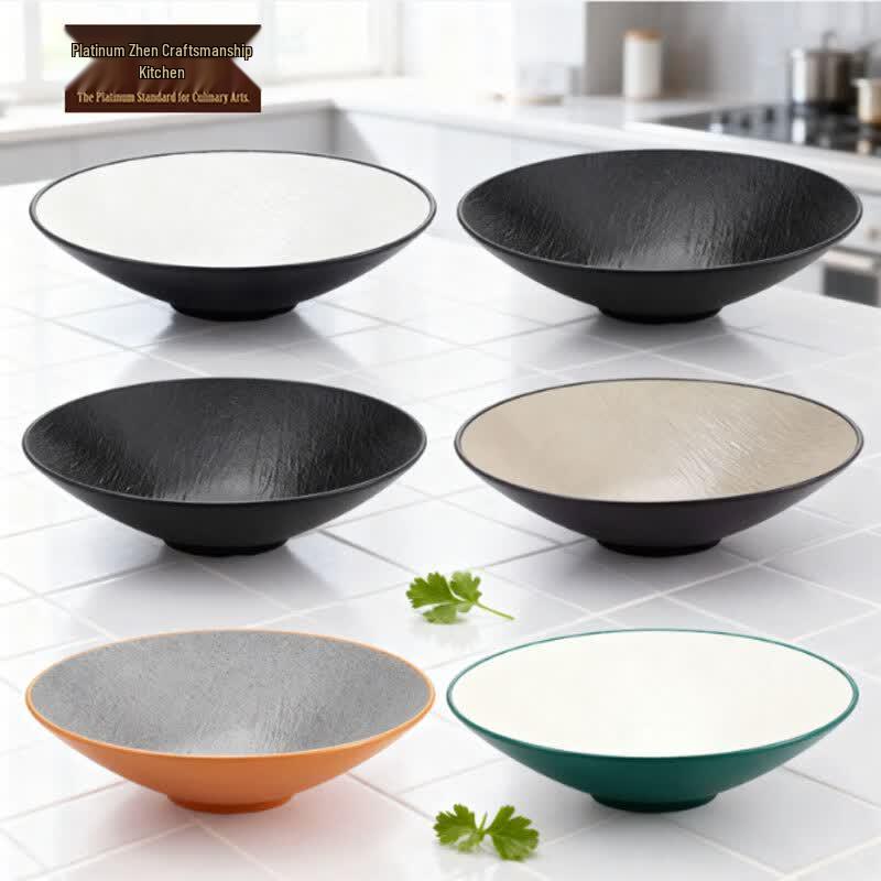 Japanese Style Black Melamine Douli Bowl