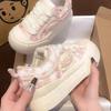 Cloud Huhu Damenschuhe 2025 Neu Dicksohlige Schuhe mit runder Spitze Design Canvas Freizeitschuhe