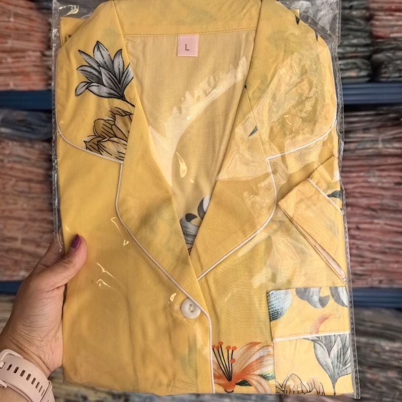 Summer Pajamas Women's Cotton Silk Short Sleeve Thin Suit K-style Homewear Cute Student Loose Plus Size Can Be Outwear