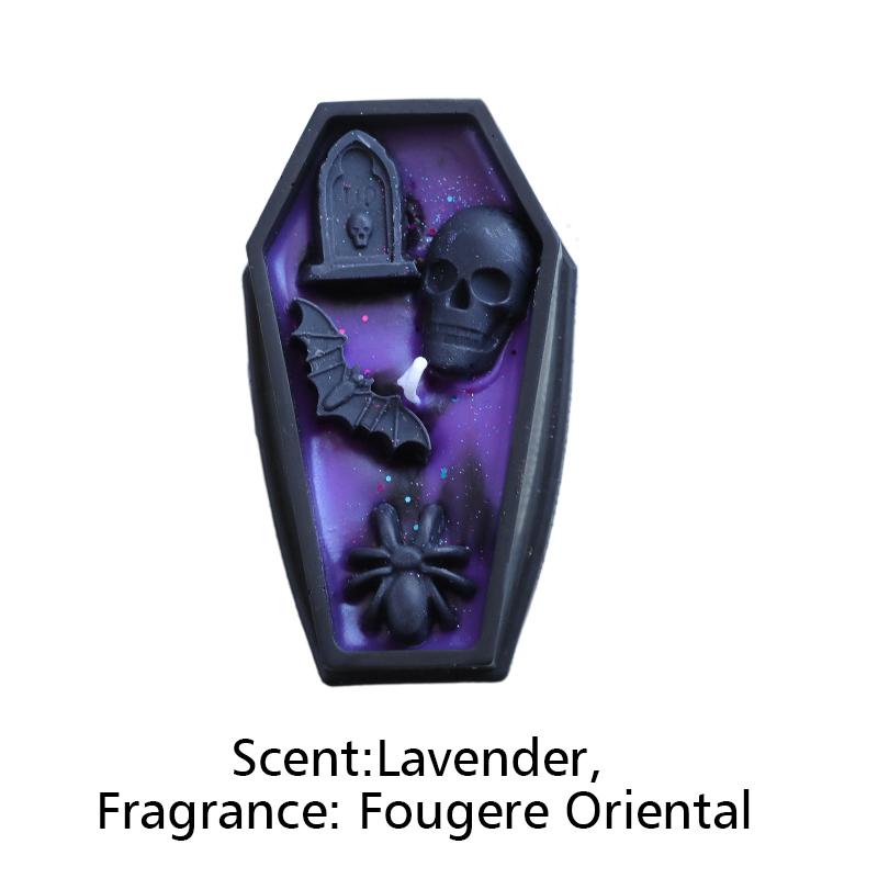 1PC Soybean Wax Blend Horror Gifts Black Party Aromatherapy Candles Halloween Tombstone Halloween Candles Home Decor 3 Styles