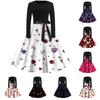 Women's Casual Fashion Valentine's Day Heart-themed Retro Round Neck Dress