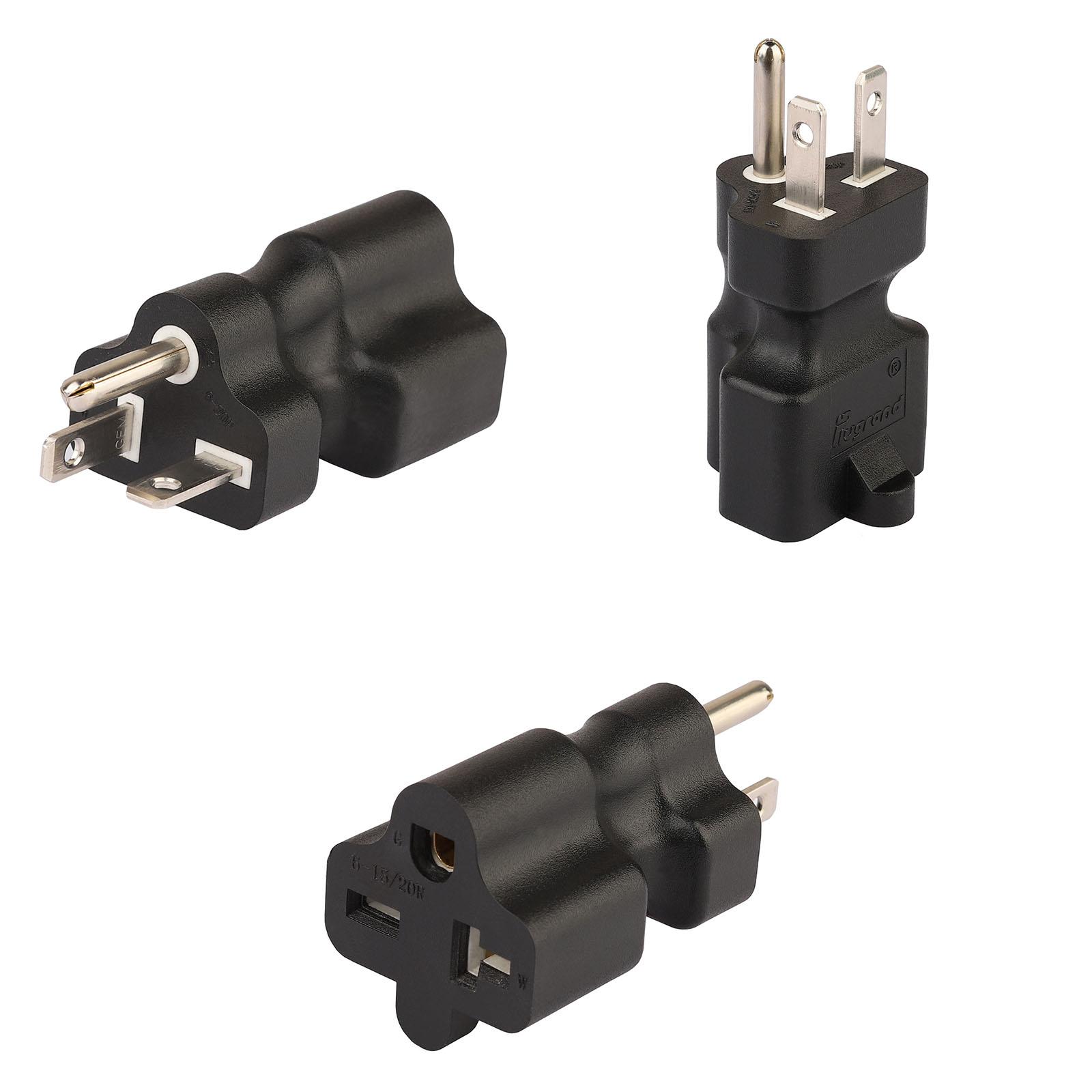 

Папа Nema 6-20P PDU-серверний адаптер живлення 6-20P 3-полюсний DIY Rewirable Power Converter Connector to Nema 6-15/20R