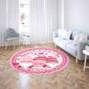 Valentine's Day Dwarf Round Carpet Rose Love Valentine's Day Series Carpet Living Room Bedroom Valentine's Day Carpet