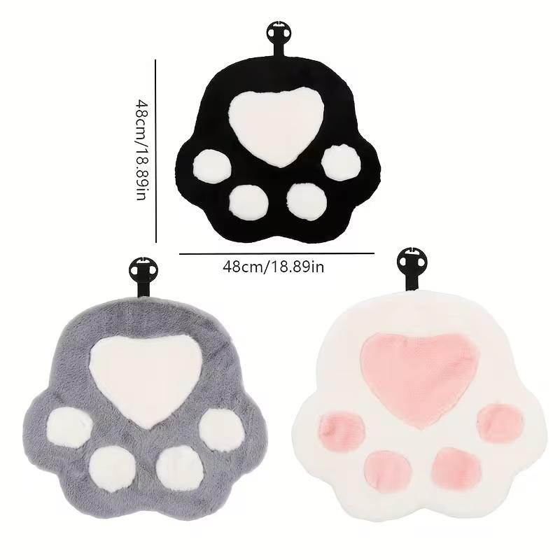Cat Paw Car Seat Cushion Plush Cartoon Cat Claw Seat Pad for Car Interior Decoration Kids Chair Home Office Comfort