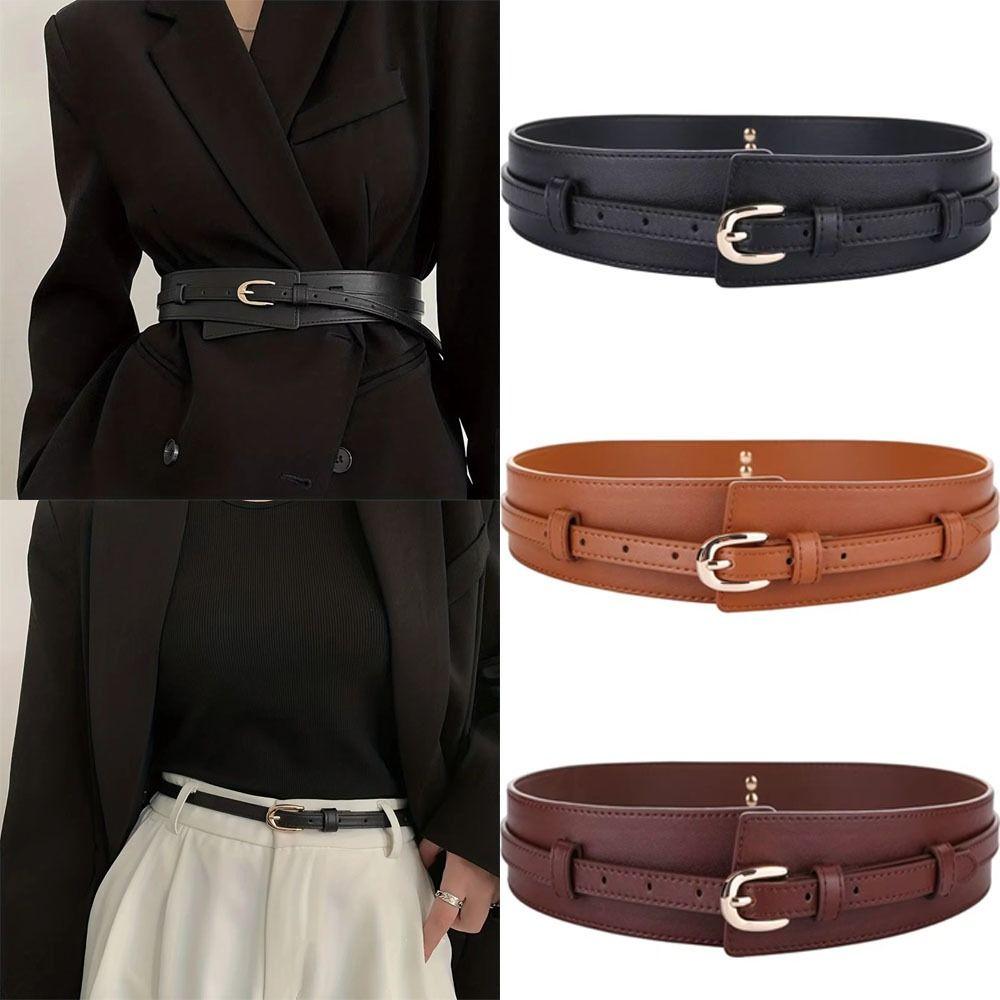 Luxury Design Pin Buckle Waistband Detachable Trouser Dress Belts Fashion Coat Corset Belt