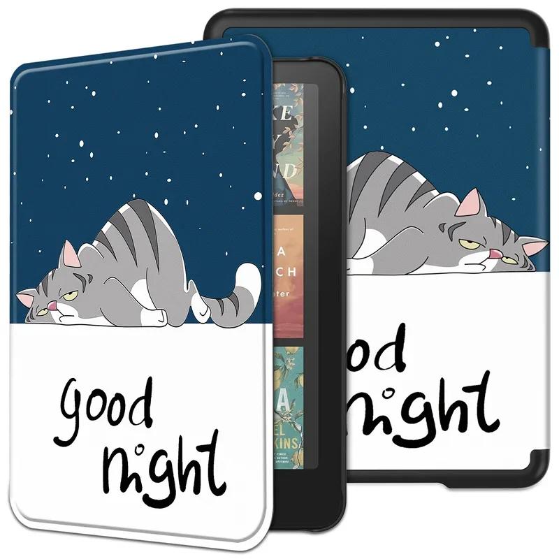 For Kindle Colorsoft Signature Edition 1st Generation Case 7 inch 2025 Leather Case Auto Sleep Cover Paperwhite 12th Gen Funda