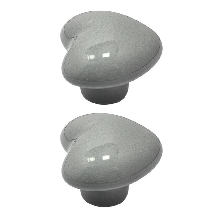 3pcs Charming Ceramic Heart Cupboard Pulls Kids Friendly Easy To Install Decorative Drawer Handles for Nursery & Home
