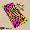 Neon Animal Mix Soft Portable Travel Towel Unisex Ultra Lightweight Microfiber Oversized Sand Free Quick Dry Beach Towel