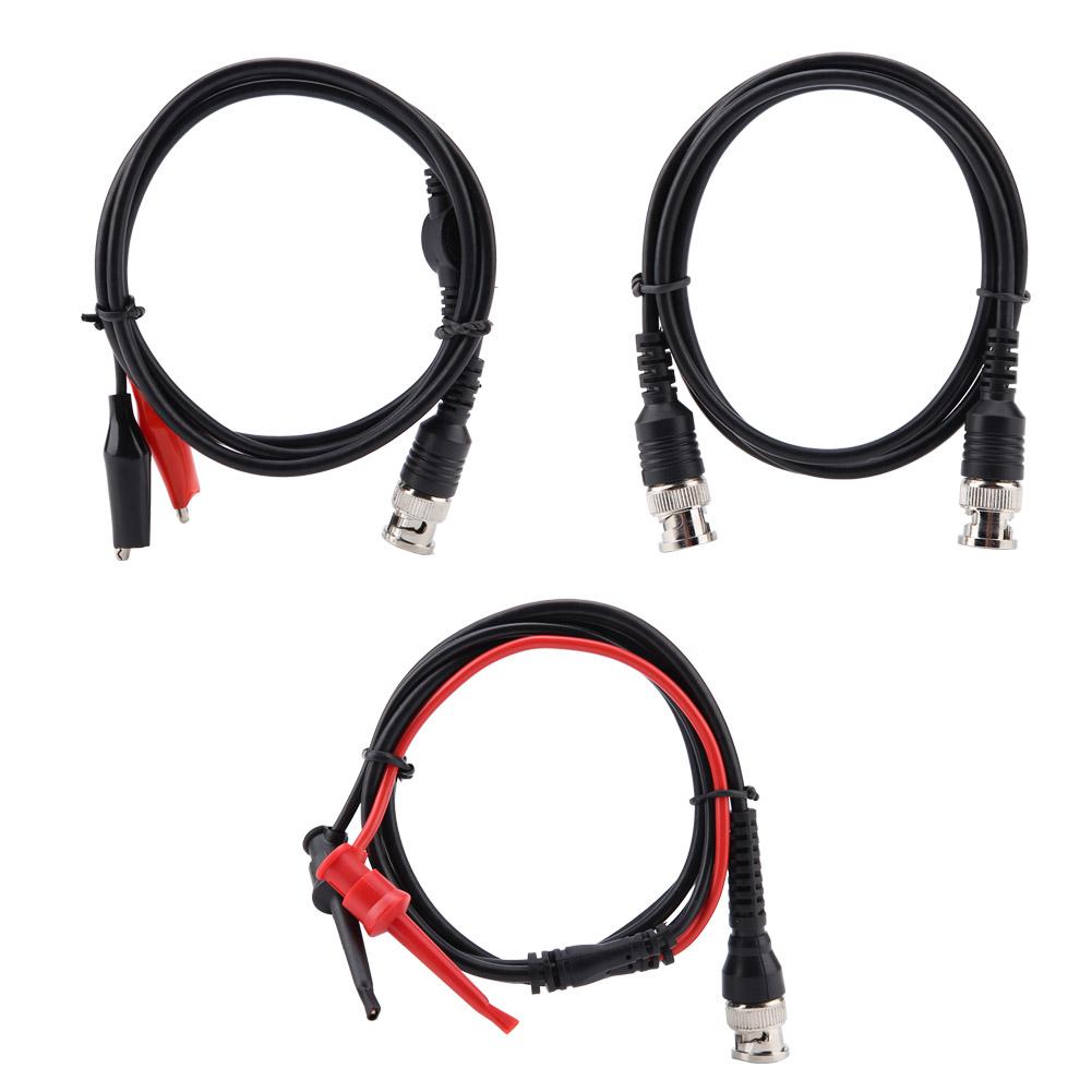 P1260 Coaxial Cable BNC to BNC Crocodile Chip Test Hook Testing Kit