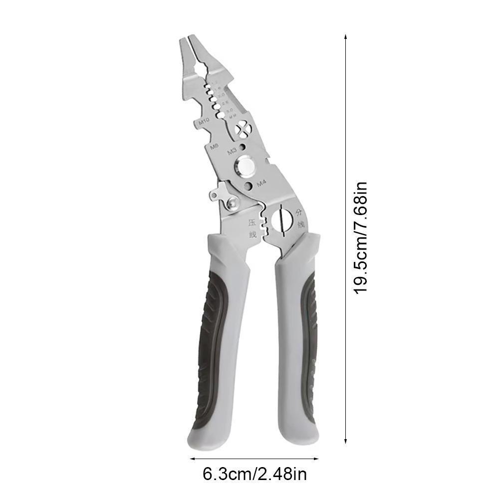 1Pcs Adjustable Wire Stripper Flat Wire Stripping Tool Wire Stripping Pliers  Electrician Pliers