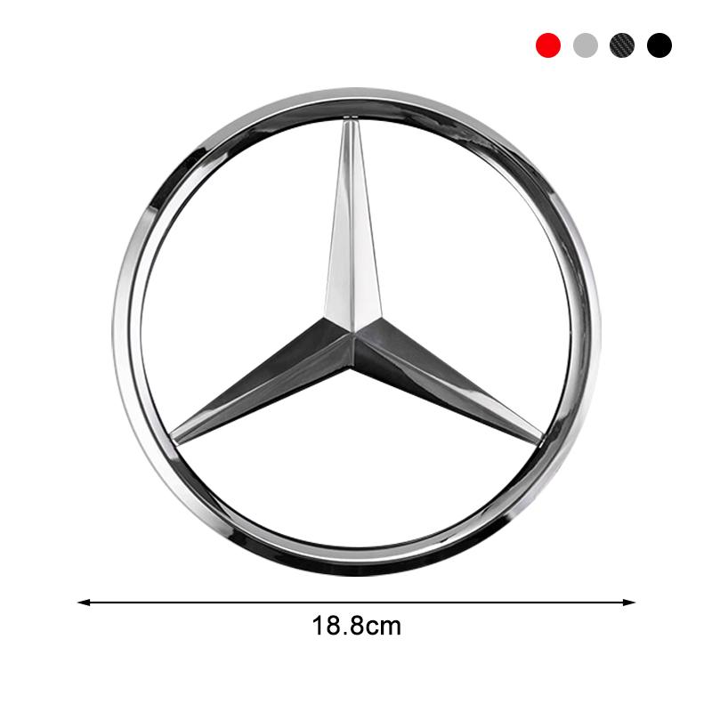 188/210MM Car Front Grille Badge Decal Cover Emblem Stickers Auto Accessories  For Mercedes-Benz C500 C200 C300 A B C E GLA CLA GLK GL ML GLE