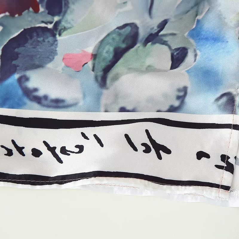 Kaslead New Women clothes Western Style Simple Loose Lapel Long sleeve Positioning Print Shirts