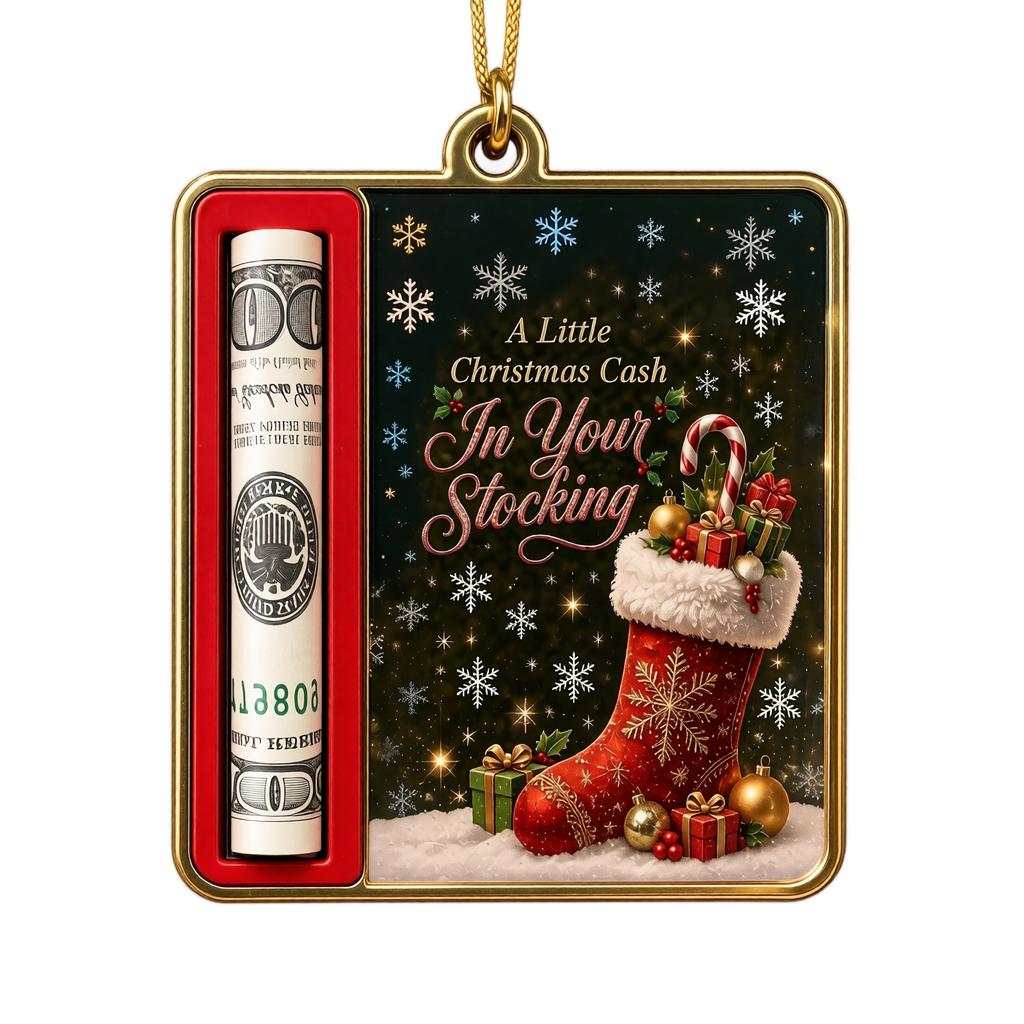 Flacher Weihnachtsclip - Dekorative Geschenkidee für