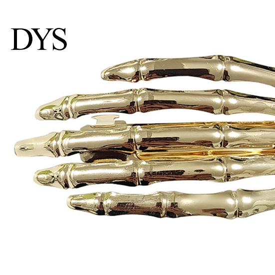 Skull Headpiece for Women Skeleton Hands Hair Clips, Gothic Metal Side Clip Women, Spooky Decorations Halloween Horror Accessories, Punk Rock