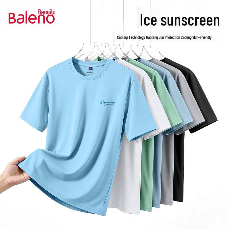 

Baleno Men s UPF50+ Ice Feel Short Sleeve T-Shirt XL
