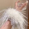 Feather Hair Ties With Flexible Cores Oversized Feather Hair Accessory Feather Cuffs Ideal For Busy Professionals