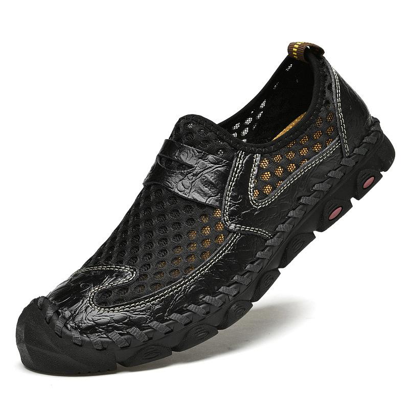 Summer Breathable New Shoes Mesh Men's Casual Shoes Mesh Shoes Slip-on Lazy Shoes