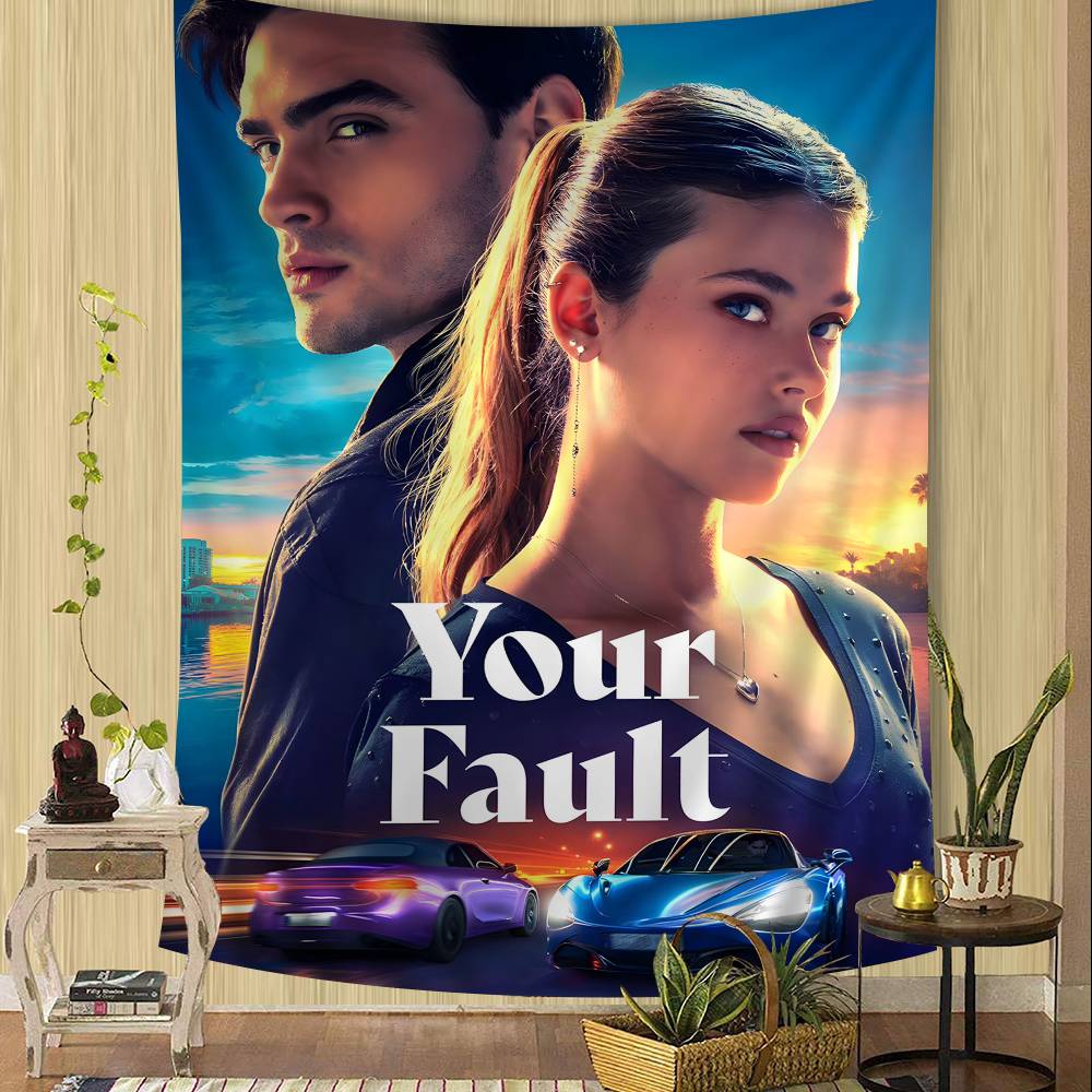 My Fault Culpa Mia 2023 Movie Vintage Hippie Wall Hanging Tapestries Bohemian Wall Tapestries Mandala INS Home Decor