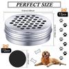 Caja de Entrenamiento de Olores para Mascotas Perros, Paquete de 12 Latas de Olores Magnéticas, Kit de Contenedor Metálico Nose Work para Entrenamiento de Perros