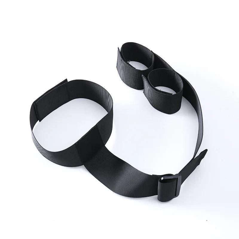 Handcuffs Bondage Set Bed BDSM Bondage Restraint Strap System Adults Wrists & Ankle Cuffs Erotic Sex Toy for Woman Couples Slave
