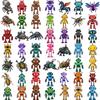 54pcs Temporary Tattoo Waterproof Long-lasting Body Stickers Cyborgs Drone Bots Insects For Children Cheeks Arms