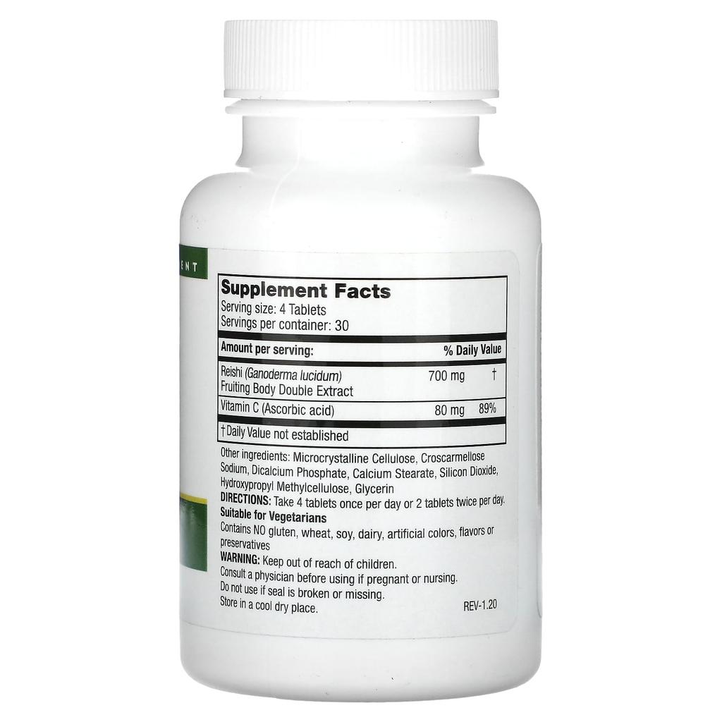 Super Reishi Mushroom, Veggie Tablets 120 Tablets