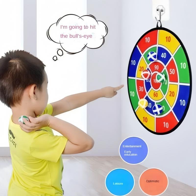 36cm Großes Kinder Schießziel Spielzeug Dartscheibe mit Klettbällen Indoor/Outdoor Spaß Party Spiel Spielaktivität für Kinder