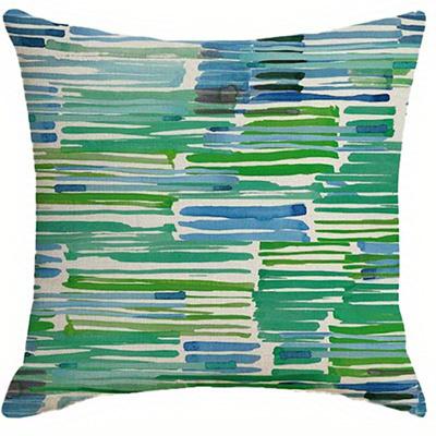 Heimdeko Lebendige Geometrische & Gestreifte Aquarell Kissenbezüge Muster Kissenbezug Geeignet für Sofa Schlafzimmer Auto Kissenbezug