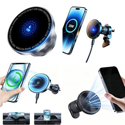 Versatile 25W 15W Magnetic Car Holder Magnet Wireless Charger Providing Stable Secure Hold Professional Car Accessory New