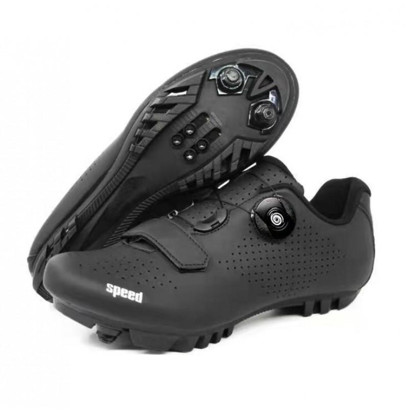 Unisex Road Mountain Bike Cycling Shoes Hard Sole Clipless Compatible Breathable Supportive Gym Indoor Trainer