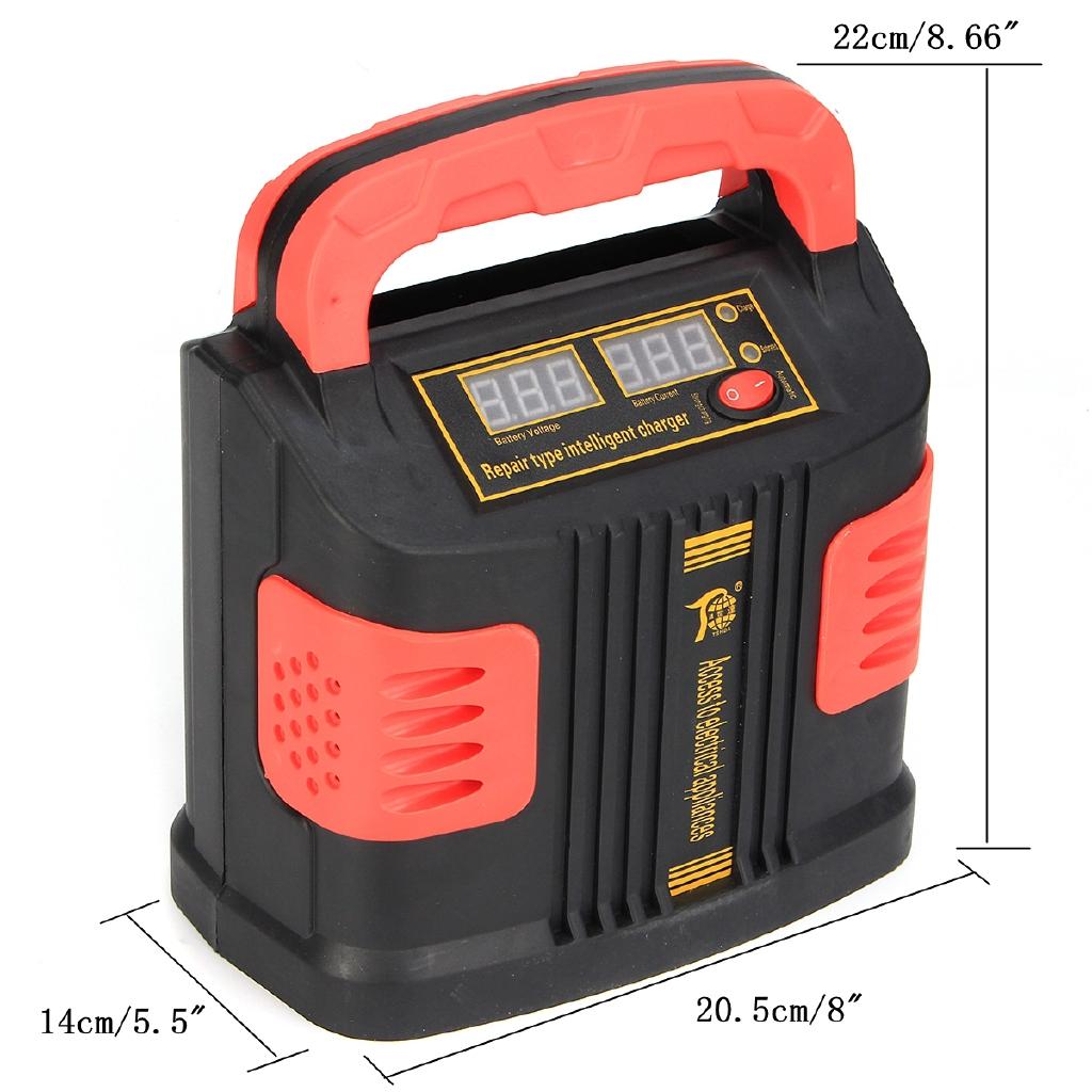 350W 200Ah Portable Electric Car Emergency Charger Booster Intelligent Pulse Repair Type ABS LCD 2 Modes Battery 24V