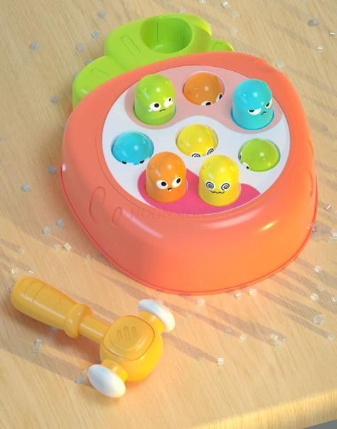 Hitting The Ground Mouse Children'S Toy Early Education Decompression Knocking Game Machine