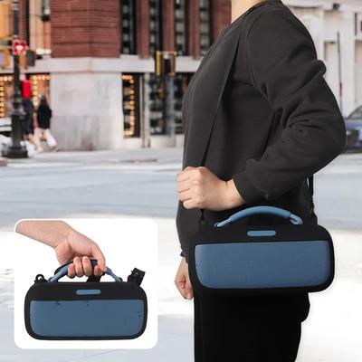 Silicone Cover Case with Shoulder Strap Protective Skin Sleeve Portable Speaker Case for Bose SoundLink Max Speaker
