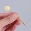 10Pcs Gold Silver Plated Simulated Pearl Alloy Copper Long Brooch Pin Lapel Dress DIY Craft Jewelry Making Brooches Accessories