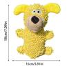 Plush Mop Shape Dog Toy - Squeaky Chew Resistant Interactive Dog Play Toy, Teeth Cleaning Puppy Adult Dog Toy
