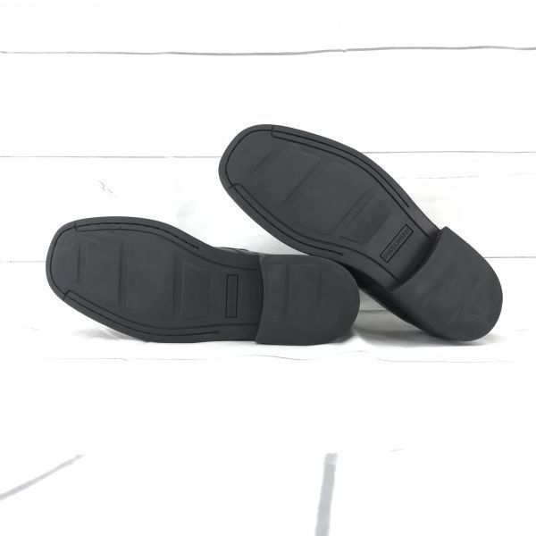 Italy Handmade/BOSTONIAN/Leather U-Tip Dress Shoes/9M/26.5/Black/Business(USED)