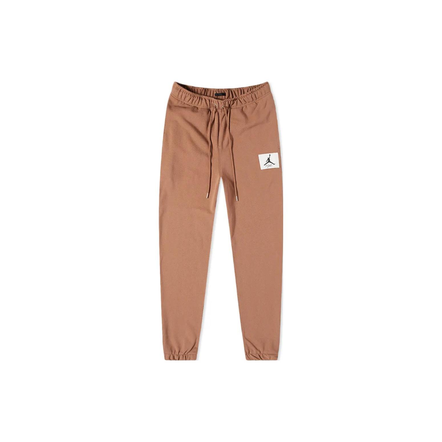 Jordan Knitted Sweatpants Men s Earth Yellow Moderate Cuffed Pants DA9812-256 M
