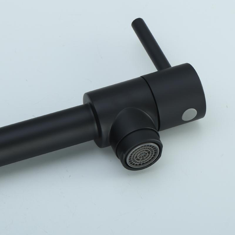 Köksblandare Awolf 10 färger Väggmonterad svart grytfyllare Massiv mässing Enkelhål Guld Vikbar kran FW008