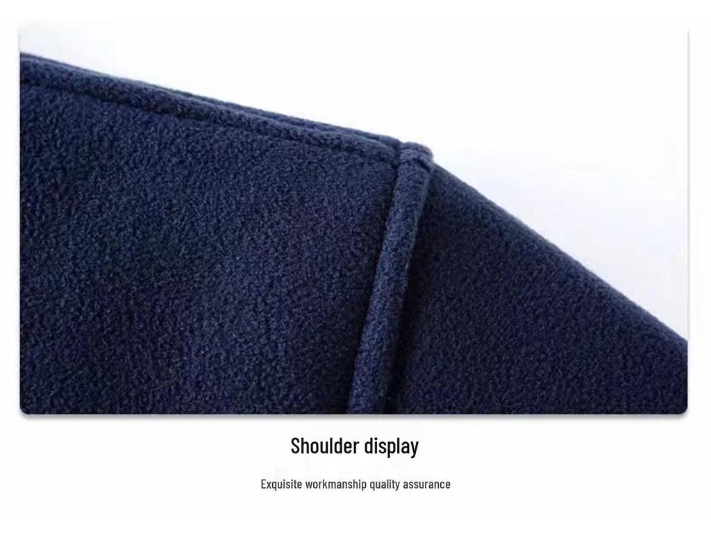 Plus Size Men's Outdoor Jacket - Thickened Velvet Lining, Solid Color, Autumn/Winter Casual Fleece