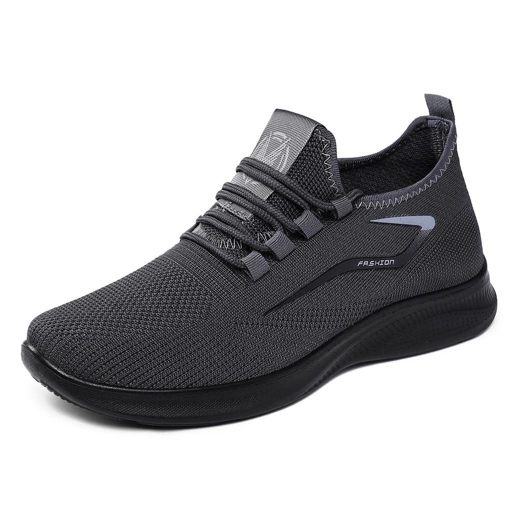 Herren Atmungsaktive Flyknit Mesh Freizeit Sportschuhe - Übergröße, Vielseitig, Weiche Sohle