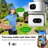 Dual-Screen HD Night Vision Wireless Indoor Camera for Home Monitoring
