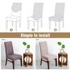Maulingge Elastic Home Dining Chair Cover Hotel Jacquard Chair Cover Dustproof and Stain-proof Chair Cover Cover