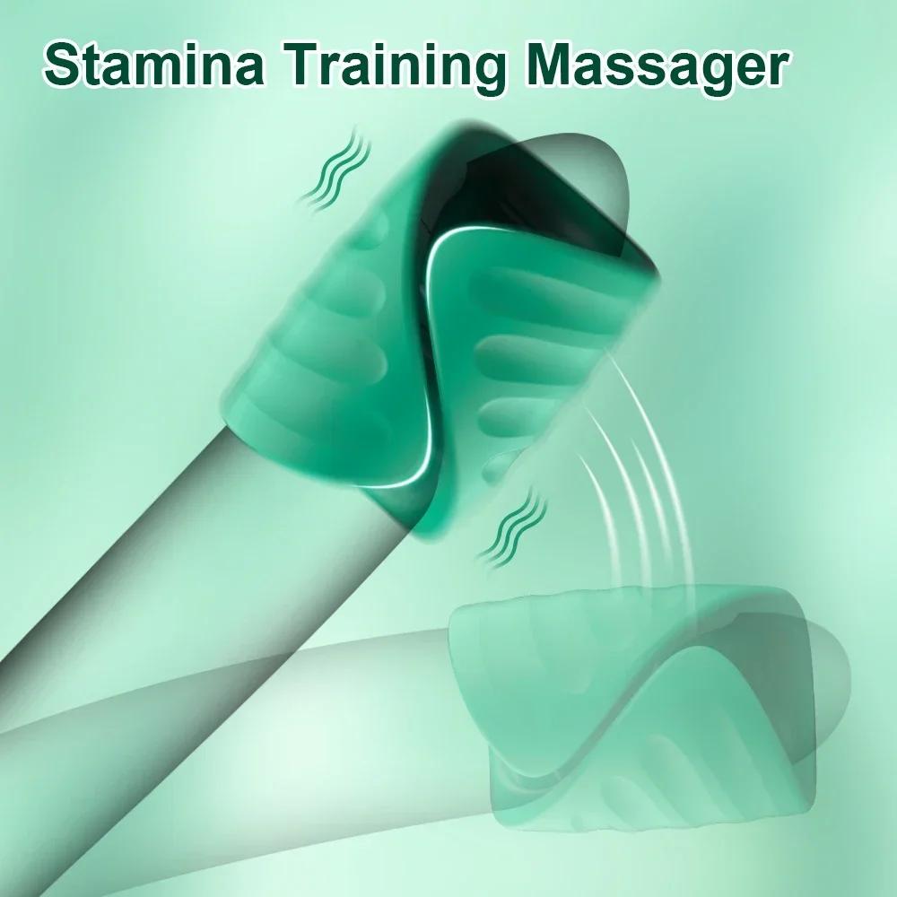 APP Control Вибратор для тренировки пениса Мужской мастурбатор Вибрационные толчки Тренажер для головки стимулятор Секс-игрушки для мужчин Товары для взрослых