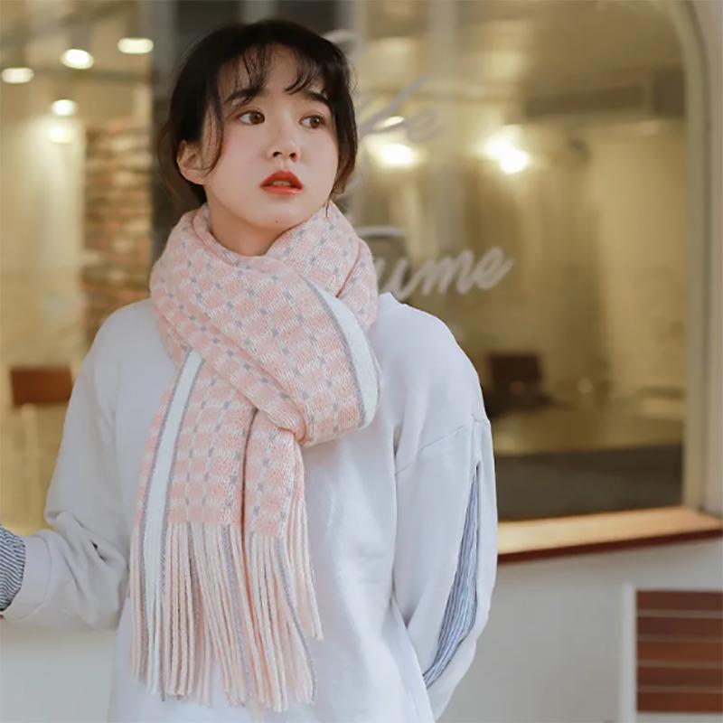 Buy Scarves Womens Cute Korean Wild Bib Women Winter Scarfs Thicked ...