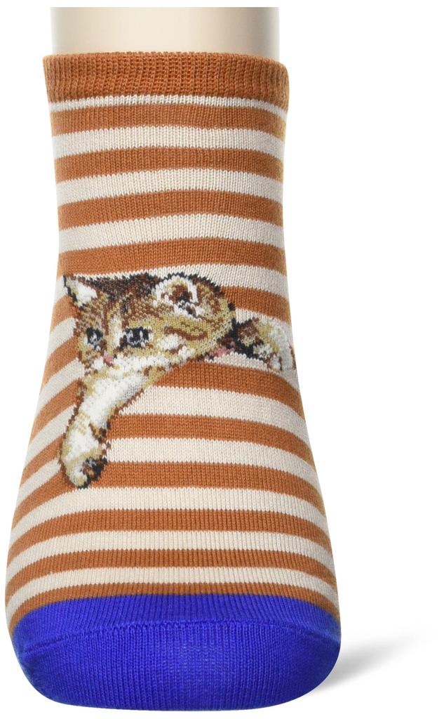 Atsugi PAUL JOE ACCESSOIRES A Swinging Nunet Pattern Sneaker Length 2123 & Socks, Women's, Orange,